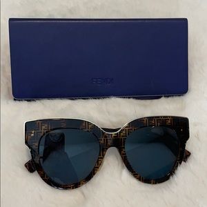 F is Fendi Havana Sunglasses
